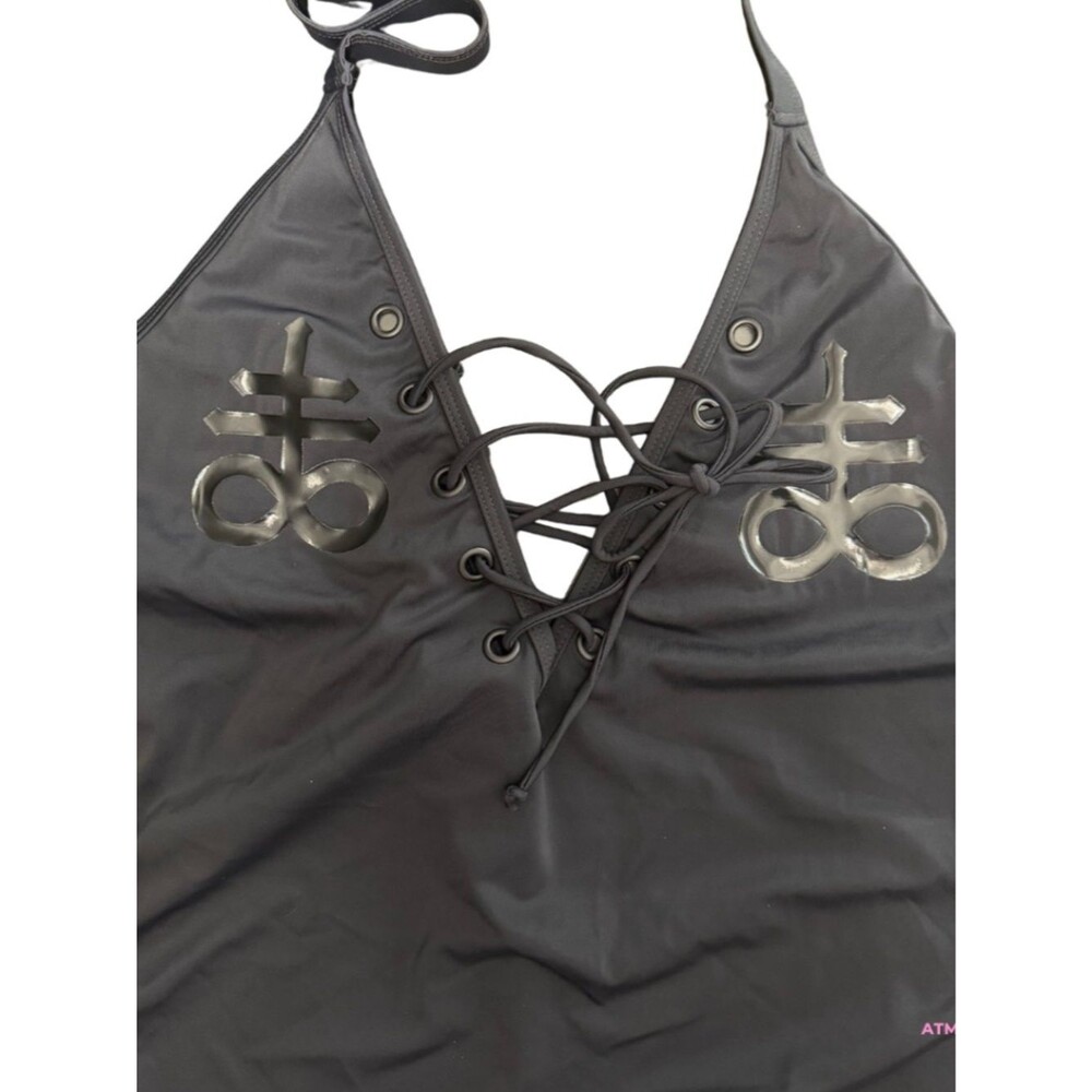 NWT Killstar Doro Monokini One-Piece Black Swimsuit Plus Size 3X - Picture 7 of 16